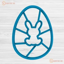 PUZZLE EASTER EGG (N3) Cutter with Stamp / Cookie Cutter
