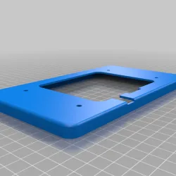 Raspberry Pi 7in Touchscreen display case (Touchscreen microUSB cutout)