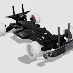 rc drift chassis full with accessories