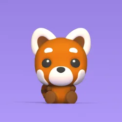Red Panda Big Head