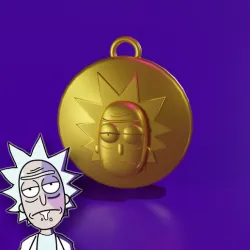 RICK KEYCHAIN/ COIN/ MEDAL