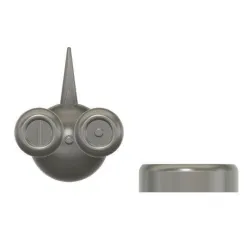 Rob 01 Punk head, desktop ornament with base