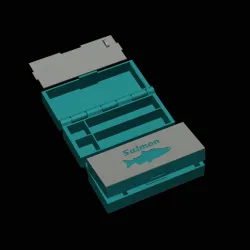 salmon box for fishing baits / print in place