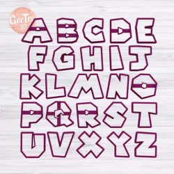 SET ALPHABET LETTERS SUPER MARIO / COOKIE CUTTER