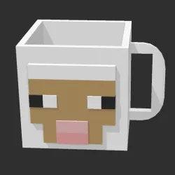 Sheep Mug: Minecraft