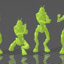 Shrimp Alien with Gravity Blasters