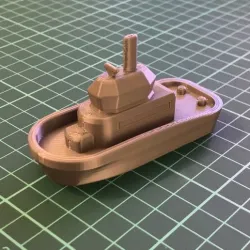 Simple Tug Boat (Floats & Resizable)