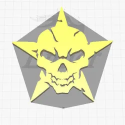 Skull On Star