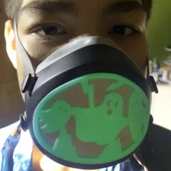 Snap-in cover for Flo-Mask  - Halloween-Ghosts