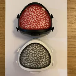 Snap-in cover for Flo-Mask  - Voronoi style