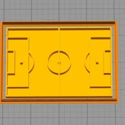 soccer field cutting stamp cookie cutterstl