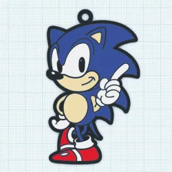 Sonic keychain