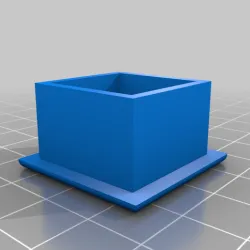 Square tube end plug