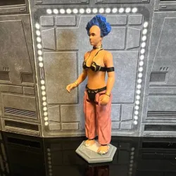 STAR WARS VINTAGE DIVA SHALIQUA JABBA'S SLAVE SINGER, PHANTOM MENACE PODRACE CUSTOM UNPRODUCED KENNER, HASBRO ACTION FIGURE, 3.75", 1/18, 5POA