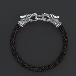 Stylish dragon bracelet under the skin with a lock 338