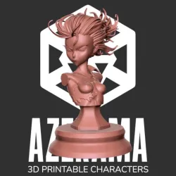 TATSUMAKI STL BUST READY FOR 3D