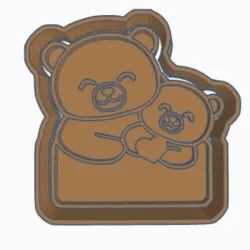 Teddy bear cookie cutter