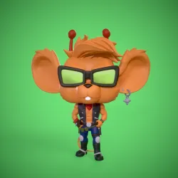 Throttle  - Biker Mice From Mars - Funko Fan Art