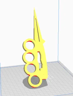 Toothpaste squeezer - knife - brass knuckles