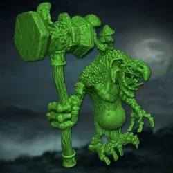 Troll Warlord with Hammer No hood