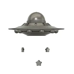 UFO ornament (Moon and Earth not included)