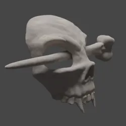 Vampire Skull Hair Pin