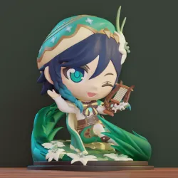 Venti - Genshin Impact - Chibi Style