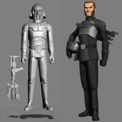 VINTAGE STAR WARS KENNER-STYLE AGENT KALLUS ACTION FIGURE