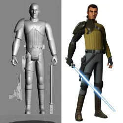 VINTAGE STAR WARS KENNER-STYLE KANAN JARRUS ACTION FIGURE
