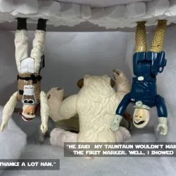 Wampa Cave Figure Holder Fits Vintage/POTF Star Wars 3.75" Figs