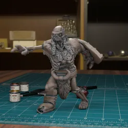 Zombie Dwarf 02 {Pre-Supported]