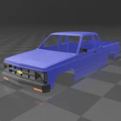 1/10 Chevrolet S-10/GMC S-15 Extended Cab Replica Body