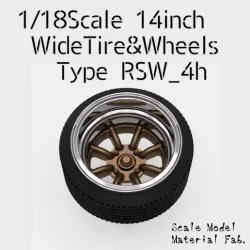 1/18SCALE 14INCH WIDETIRE&WHEELS "RSW 4H"