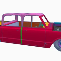 1/25th scale 69 Pro Street Chevy C10
