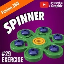 #29 Spinner Toy | Fusion 360 | Pistacchio Graphic
