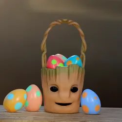 Baby Groot Easter Basket