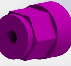BaneBots Wheel Hub for Yellow Gear Motor