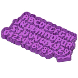 Bluey Font Chocolate MOLD - SILICONE MOLD BOX