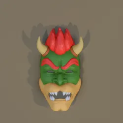 Bowser Inspired Oni Mask