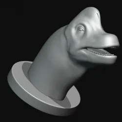 Brachiosaurus HEAD FOR 3D PRINTING