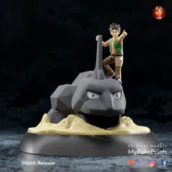 Brock and Onix - presupported statue