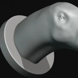 Brontosaurus HEAD FOR 3D PRINTING