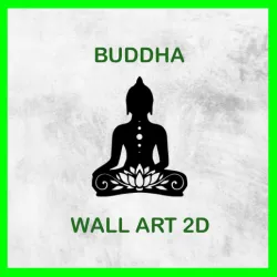 BUDDHA WALL ART 2D 01