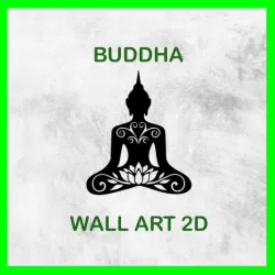 BUDDHA WALL ART 2D 02