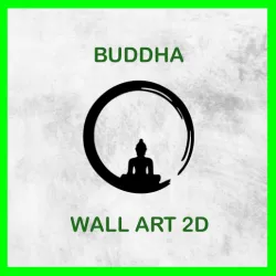 BUDDHA WALL ART 2D 03