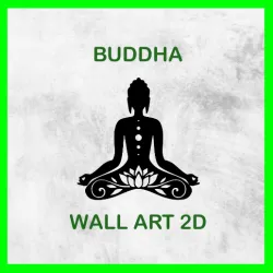 BUDDHA WALL ART 2D 04