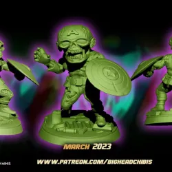 captain america zombie zombicide chibi chibi marvel united
