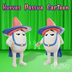 Cartoon Easter Egg (Twist-up - SURPRISE GIFT STORAGE)
