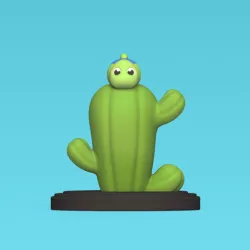 Chameleon  on Cactus