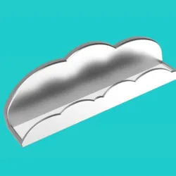 Clouds shelf for Tonie Box figures